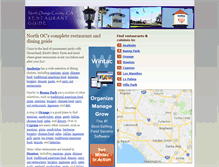 Tablet Screenshot of northoc.californiasrestaurants.com